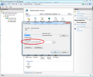 Finding the Web Module's physical path in IIS7