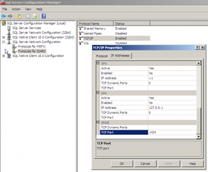 Changing the port on the ISARS instance