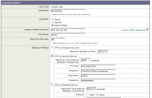 Cisco IronPort Logging Settings