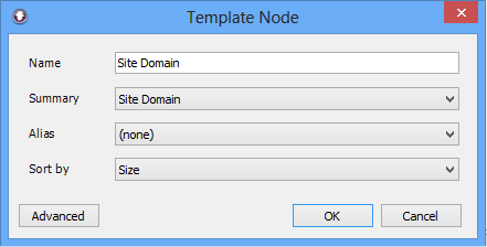 Employee Internet Reports - Adding a Site Domain Node