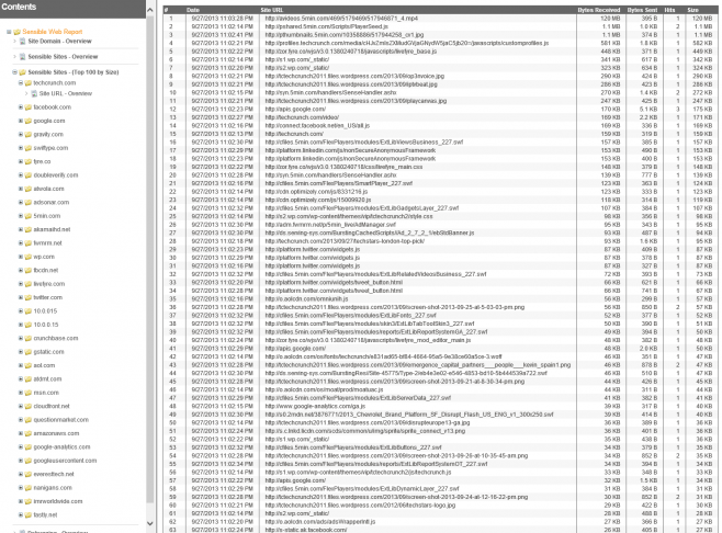 Employee Internet Reports - Sensible Site Drilldown