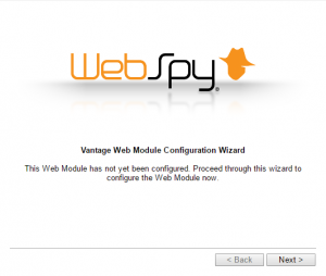 Web Module Initial Configuration Wizard